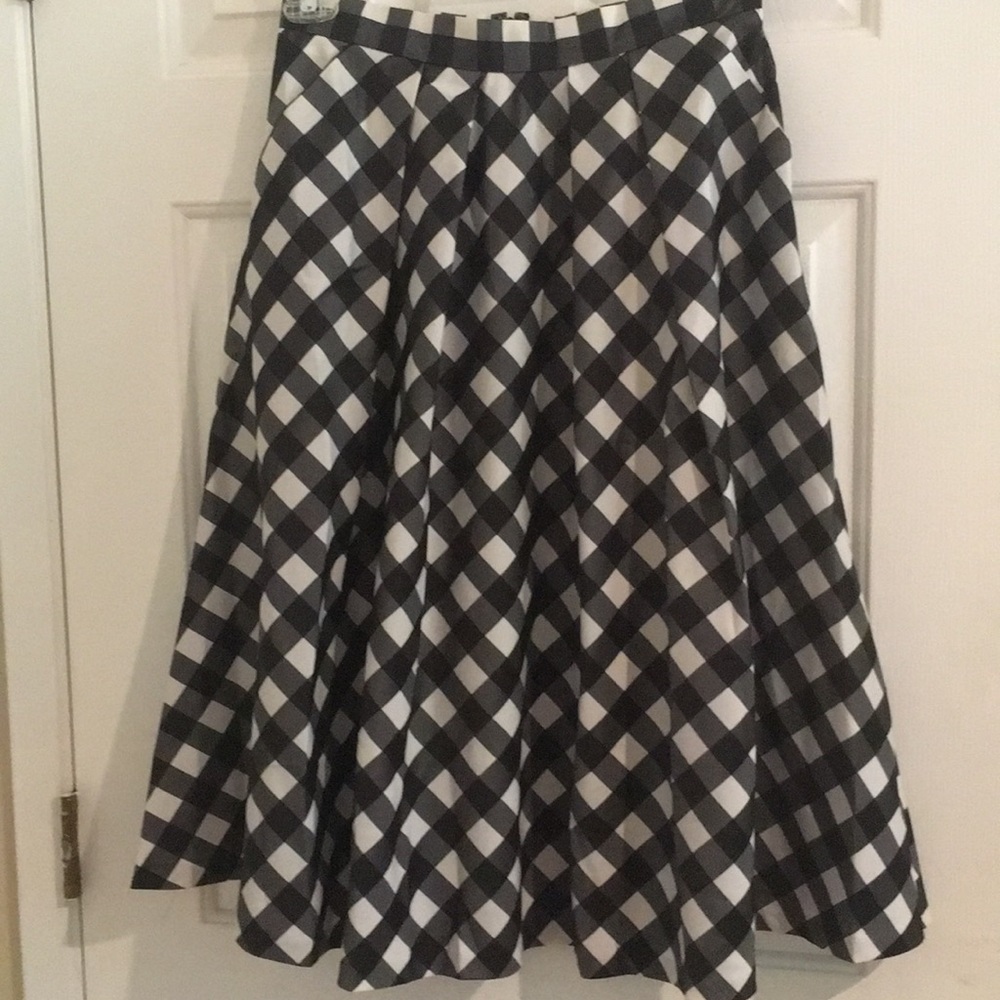 Talbots check skirt 4